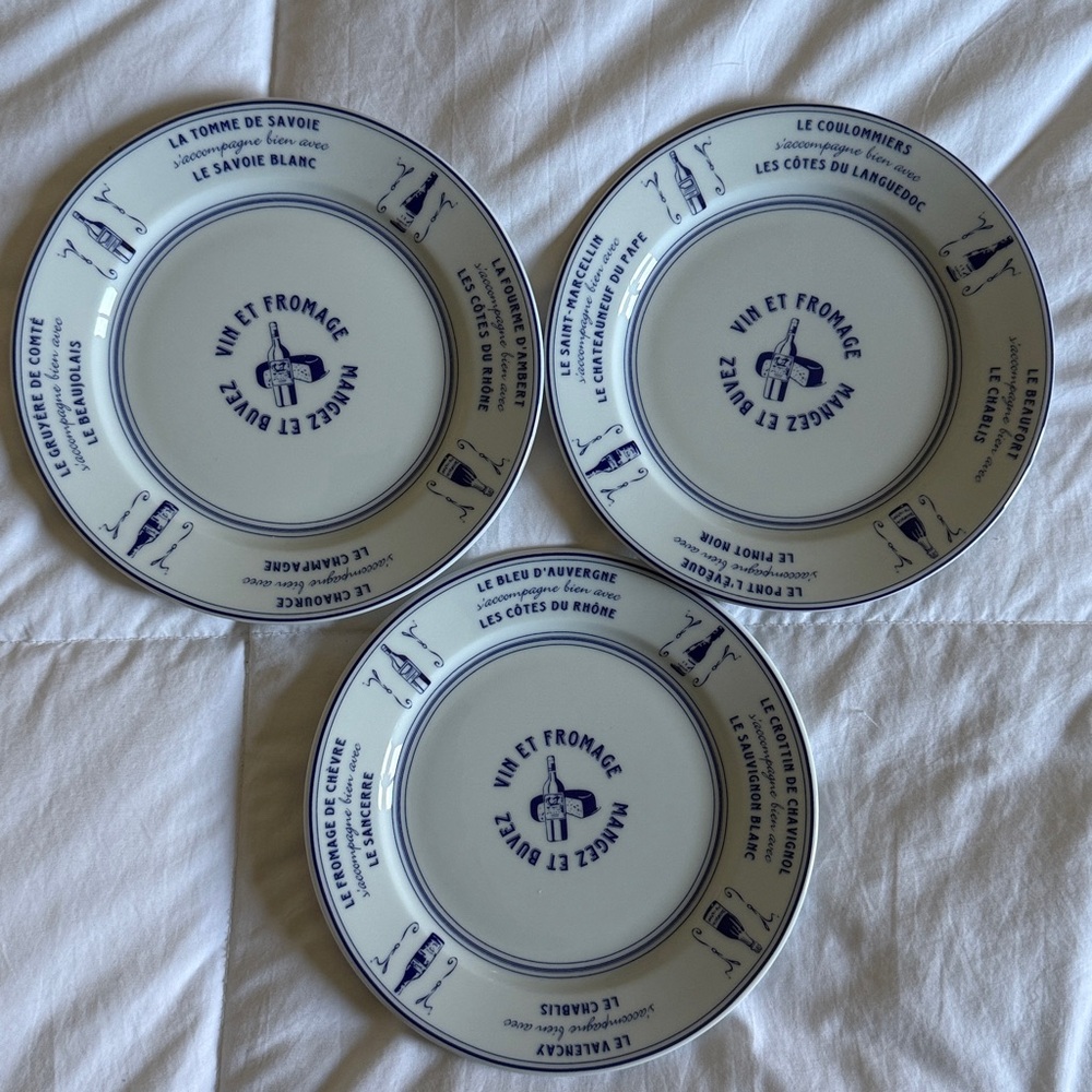 Porcelain French appetizer plates (3) - Picture 8 of 8